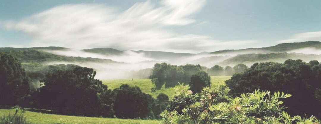 Hinterland valley vista